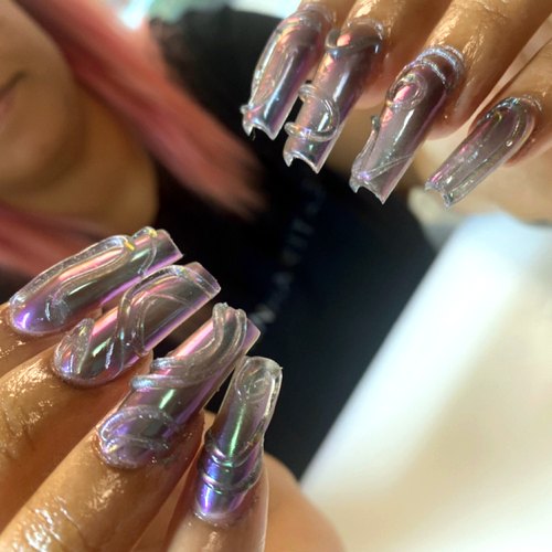 Galactic nail art by Mya